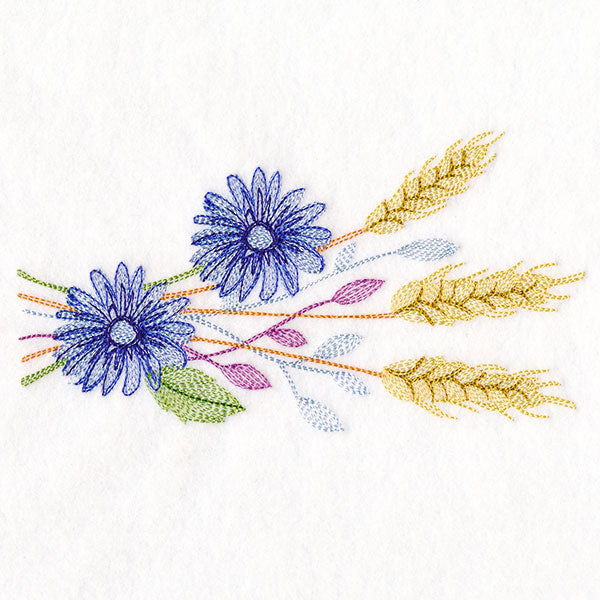 Autumn Wheat in Bloom Border