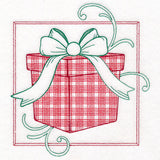 Retro Gingham Christmas Gift