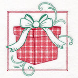 Retro Gingham Christmas Gift