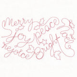 Words of Christmas Cheer (Edge-to-Edge Quilting)