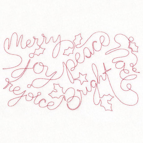 Words of Christmas Cheer (Edge-to-Edge Quilting)