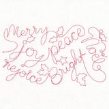 Words of Christmas Cheer (Edge-to-Edge Quilting)