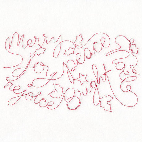 Words of Christmas Cheer (Edge-to-Edge Quilting)