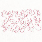 Words of Christmas Cheer (Edge-to-Edge Quilting)
