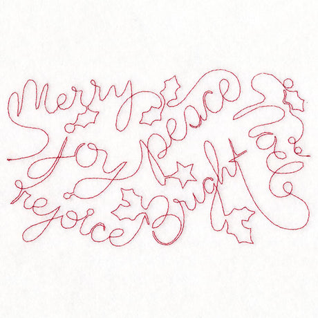 Words of Christmas Cheer (Edge-to-Edge Quilting)