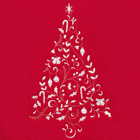 Christmas Filigree Tree (Whitework)