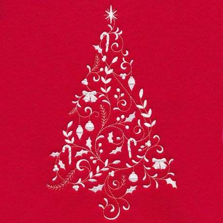 Christmas Filigree Tree (Whitework)