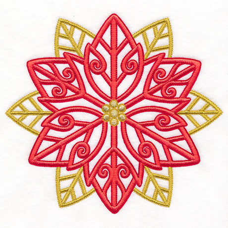 Ironwork Christmas Poinsettia Feature