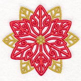 Ironwork Christmas Poinsettia Feature