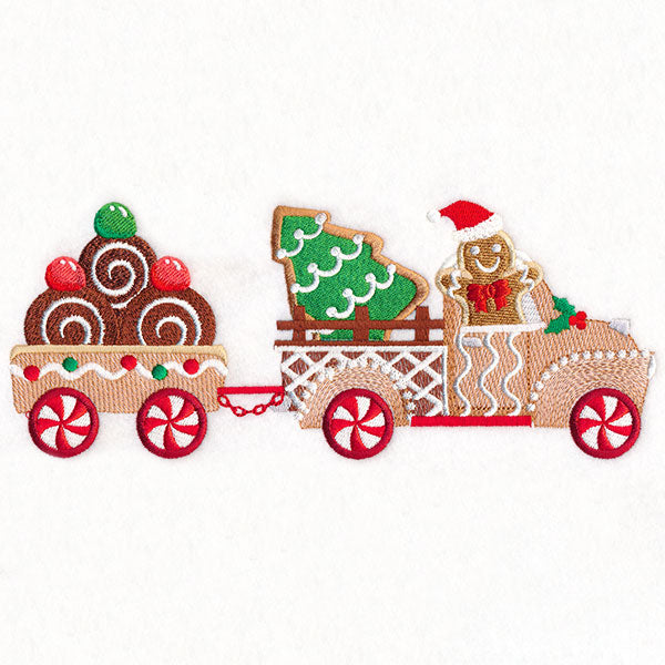 Candy Cane Christmas Car Border