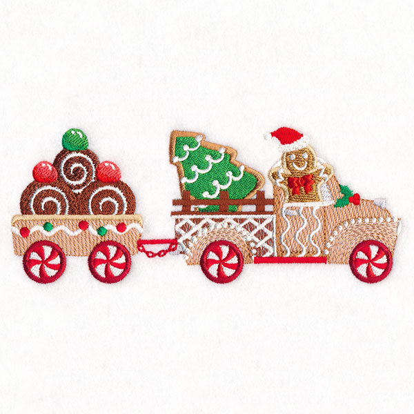 Candy Cane Christmas Car Border