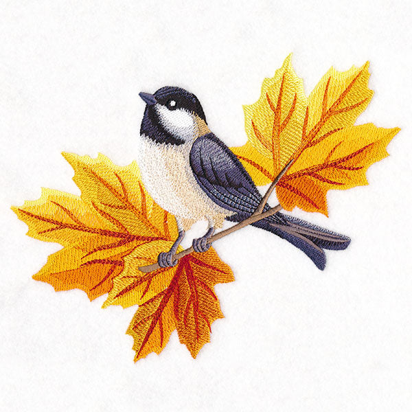 Autumn Splendor Chickadee