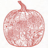 Fall Flowers Pumpkin