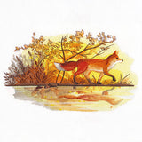 Fall Fox by Water