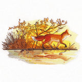 Fall Fox by Water