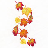 Cascading Leaves in Autumn