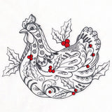 Doodle Treasures - Christmas Hen