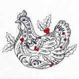 Doodle Treasures - Christmas Hen