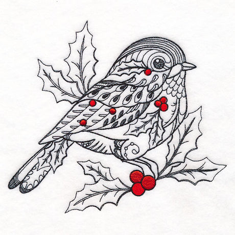 Doodle Treasures - Christmas Chickadee