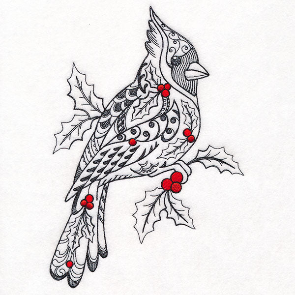Doodle Treasures - Christmas Cardinal