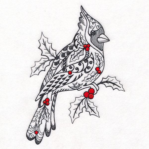 Doodle Treasures - Christmas Cardinal