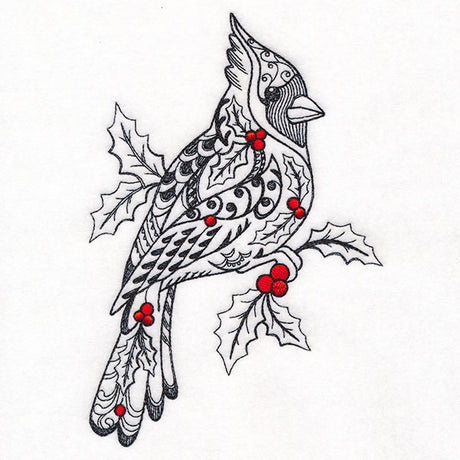 Doodle Treasures - Christmas Cardinal