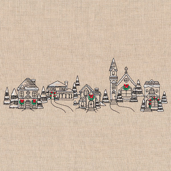 Christmas Village Border