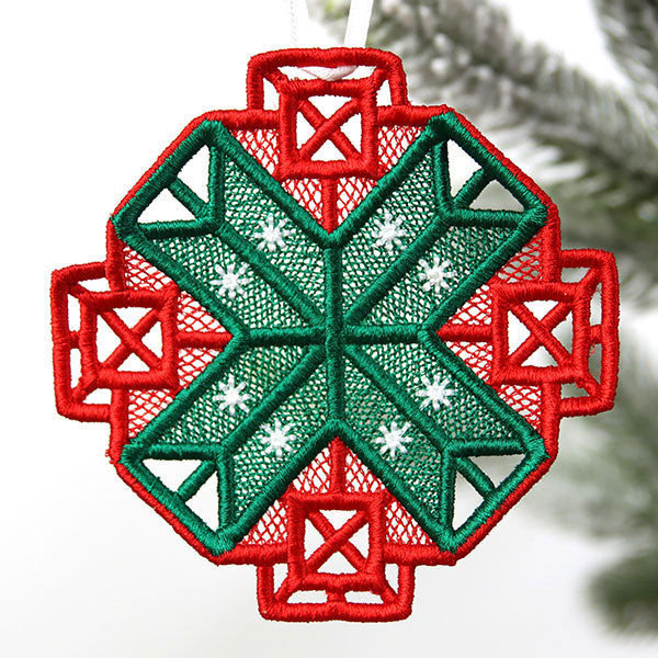 Festive Yuletide Ornament 1 (Lace)