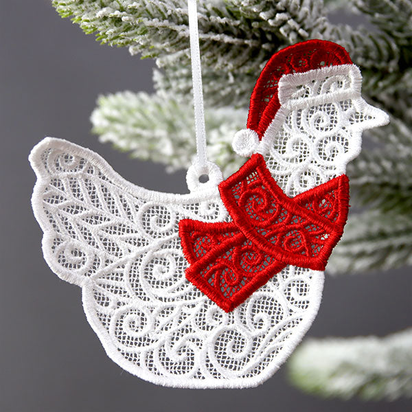 Country Christmas Treasures - Chicken (Lace)