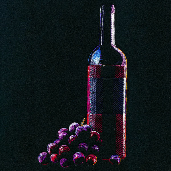 Sommelier's Delight Wine Bottle & Grapes