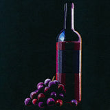 Sommelier's Delight Wine Bottle & Grapes