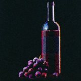 Sommelier's Delight Wine Bottle & Grapes