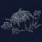 Autumn Pumpkin Etching (Whitework)