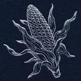 Autumn Corn Etching (Whitework)