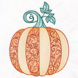 Swirling Fall Details Pumpkin