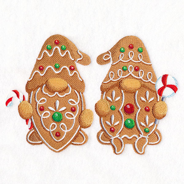 Christmas Gingerbread Gnome Couple