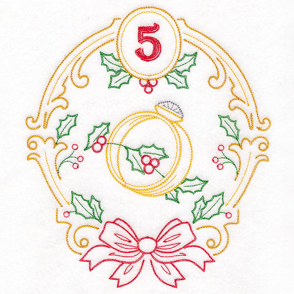 Regal 12 Days of Christmas - Five Golden Rings (Vintage)