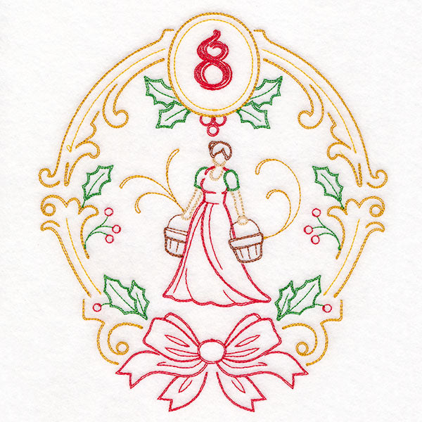 Regal 12 Days of Christmas - Eight Maids-a-Milking (Vintage)