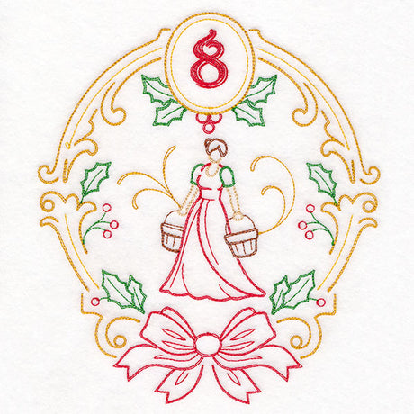 Regal 12 Days of Christmas - Eight Maids-a-Milking (Vintage)