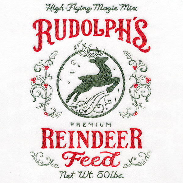 Rudolph's Reindeer Feed Christmas Market Sign