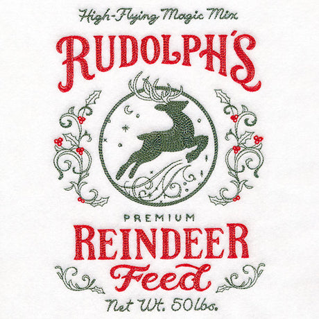 Rudolph's Reindeer Feed Christmas Market Sign