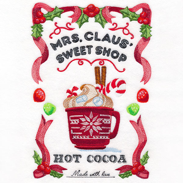 Mrs. Claus' Sweet Shop Christmas Market Sign