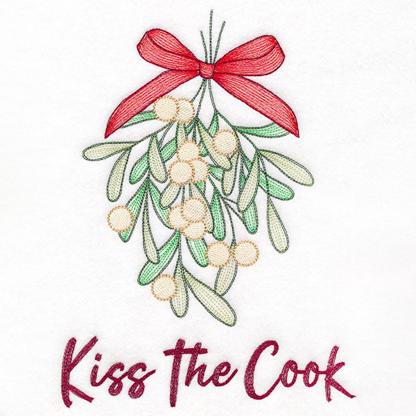 Kiss the Cook Under the Mistletoe