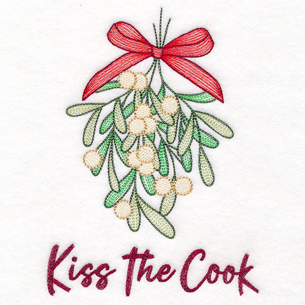 Kiss the Cook Under the Mistletoe