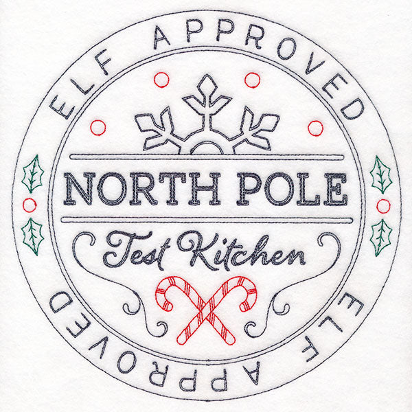 North Pole Test Kitchen Approved Stamp