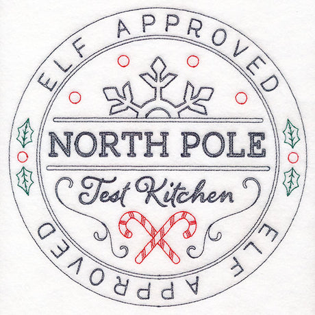 North Pole Test Kitchen Approved Stamp