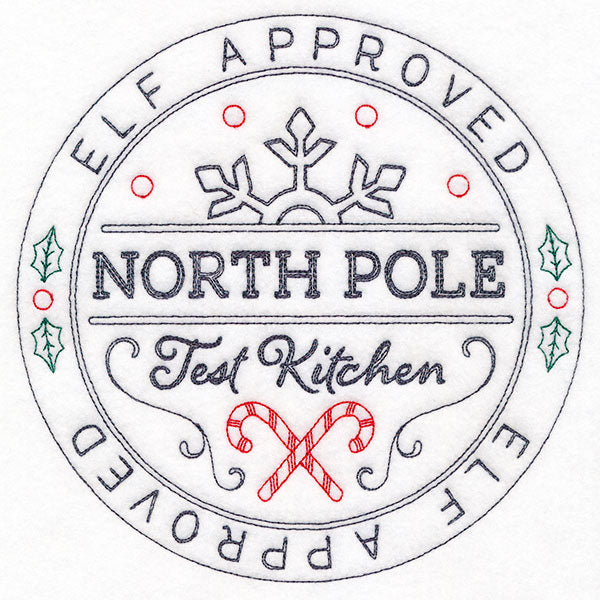 North Pole Test Kitchen Approved Stamp