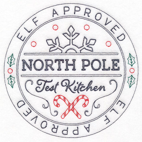 North Pole Test Kitchen Approved Stamp