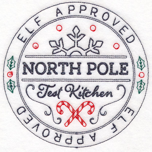 North Pole Test Kitchen Approved Stamp