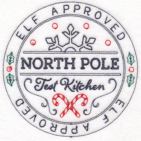North Pole Test Kitchen Approved Stamp